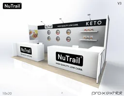 10x20 Inline booth design by Pro-X Exhibits